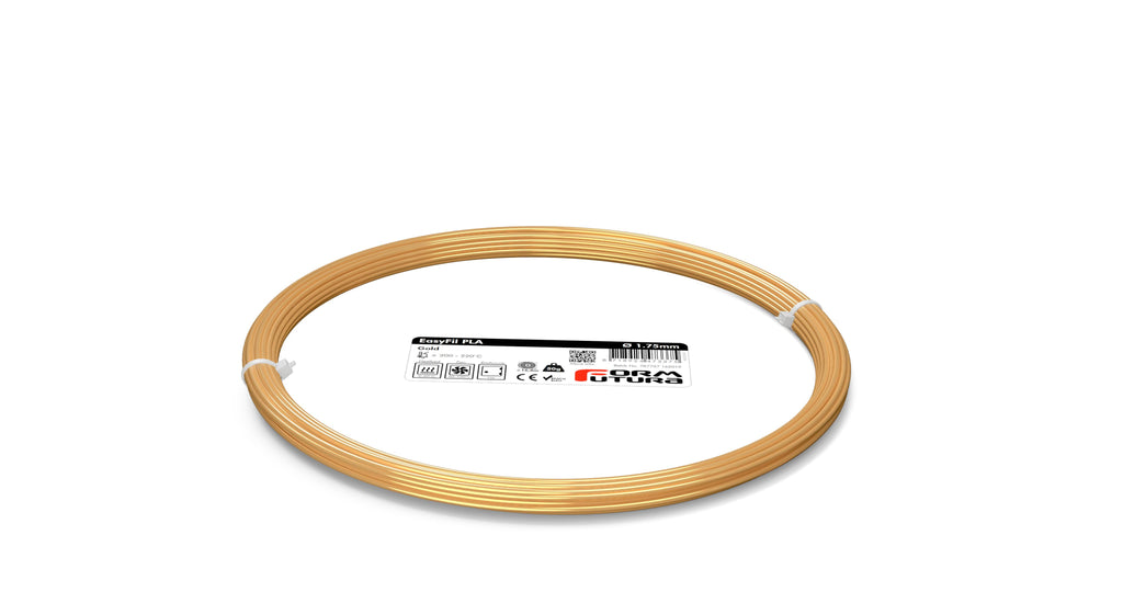 PLA Filament EasyFil PLA 1.75mm Gold 50 gram 3D Printer Filament