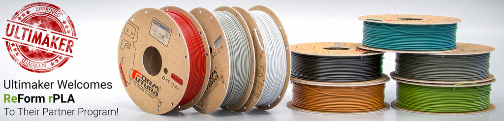 Recycled PLA filament ReForm - rPLA 1.75mm 1000 gram WHITE 3D Printer Filament