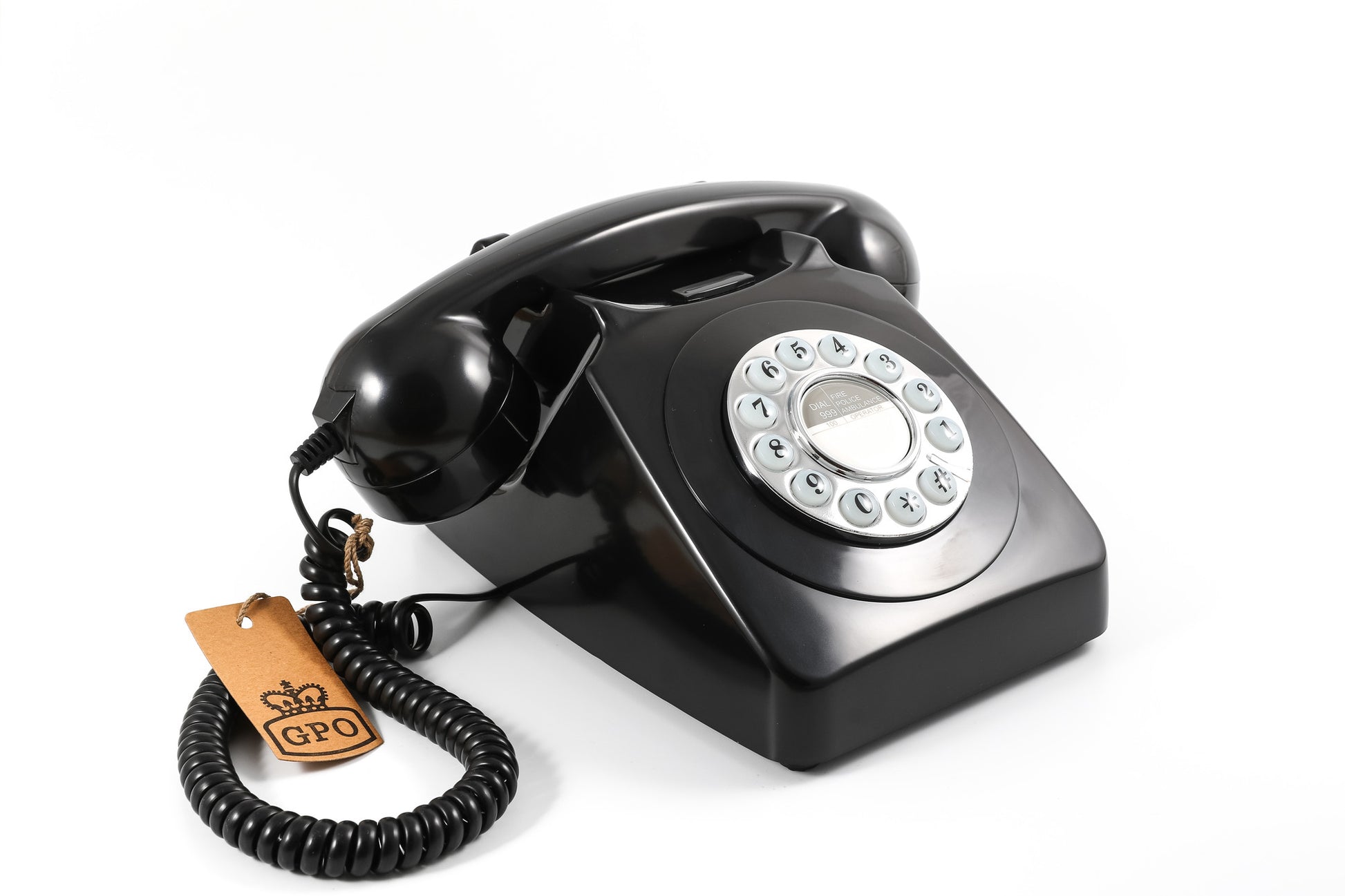 GPO RETRO GPO 746 PUSH BUTTON TELEPHONE - BLACK