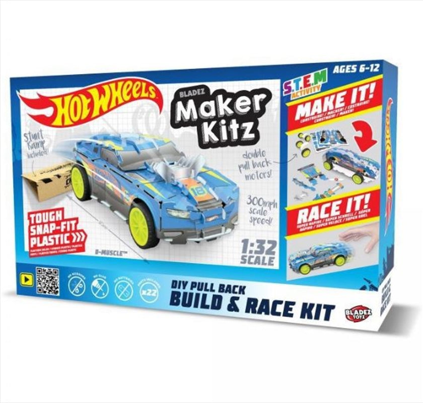 Hot Wheels Maker Kitz Pull Back Build & Race Kit