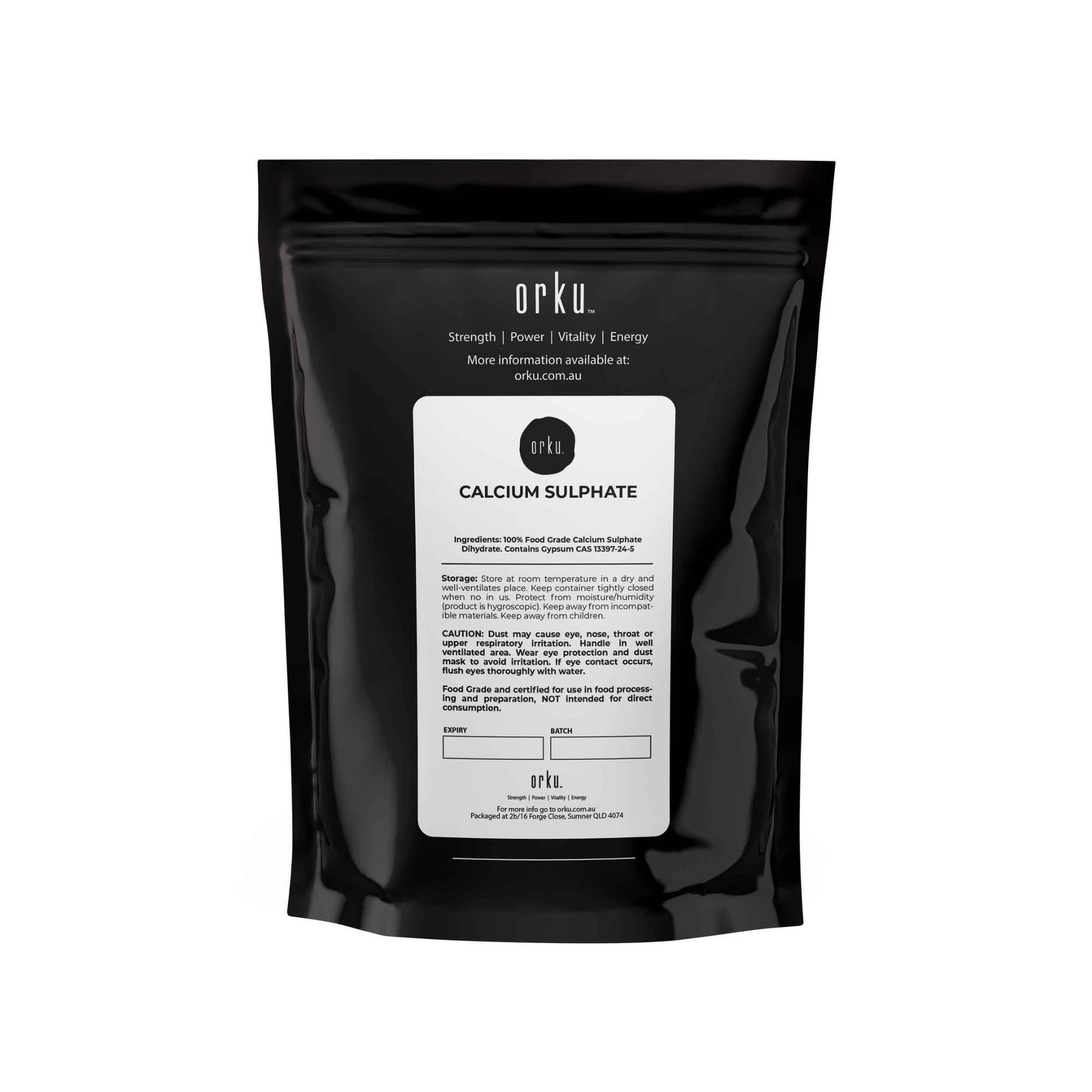 400g Calcium Sulphate Gypsum Powder -  Food Grade Hydrous Sulfate