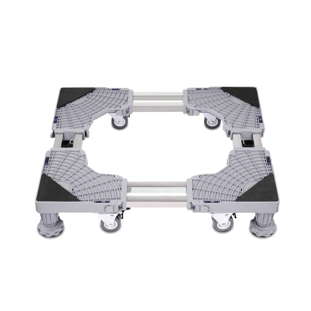 Adjustable Appliance Base Stand - Lock Wheel Trolley For Washing Machine Fridge