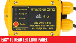 HydroActive Adjustable Pressure Switch Electric Electronic Automatic Water Pump Controller