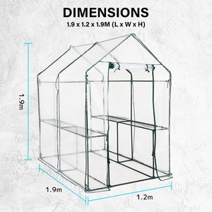 Home Ready Garden Greenhouse Shed PVC Cover Only Apex 190cm