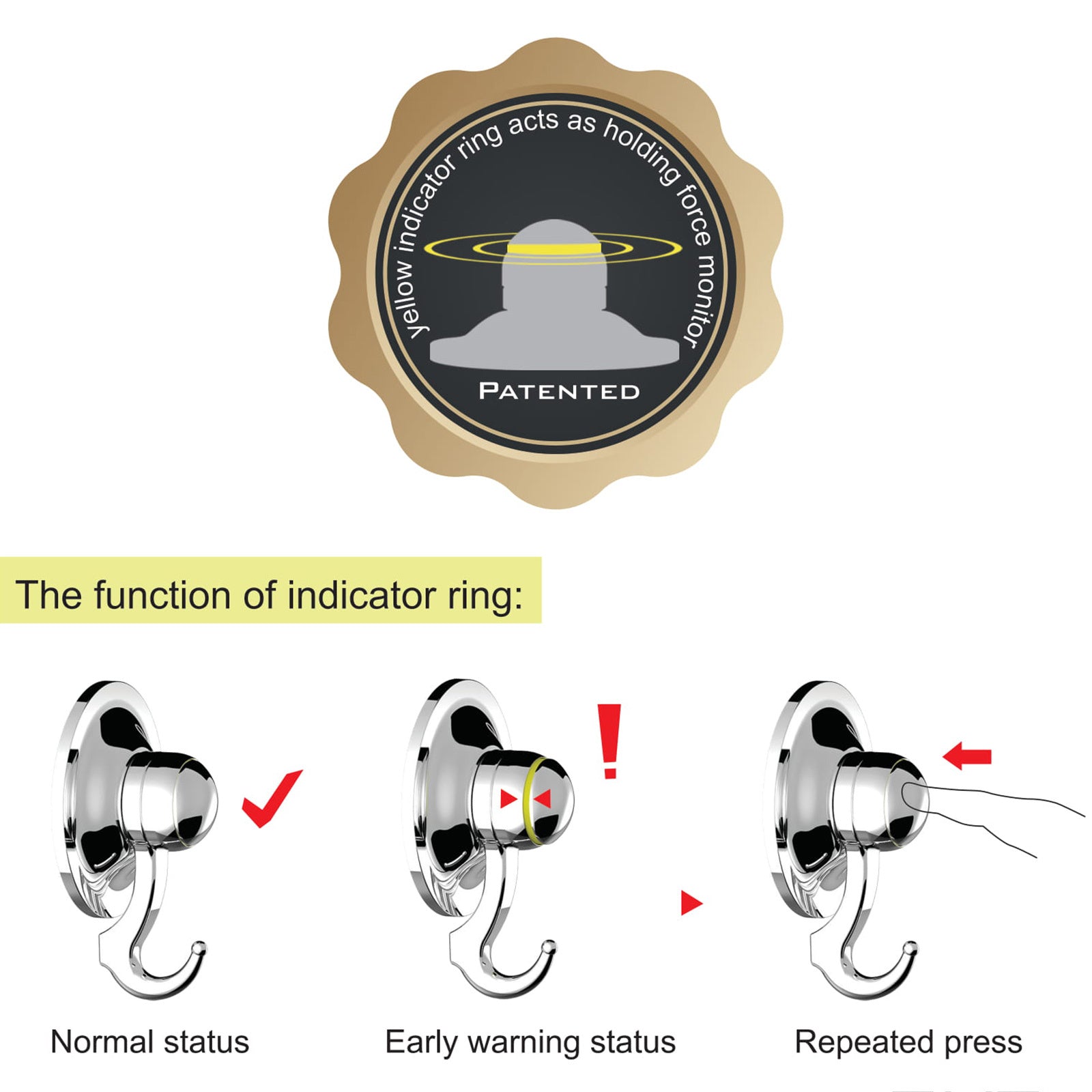 Toilet Roll Holder Removable Suction WHITE
