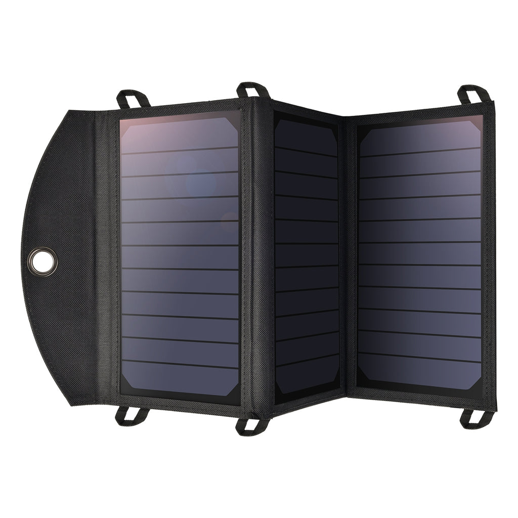 19W Portable Solar Panel Charger SunPower Panels Dual USB Charger for Outdoors