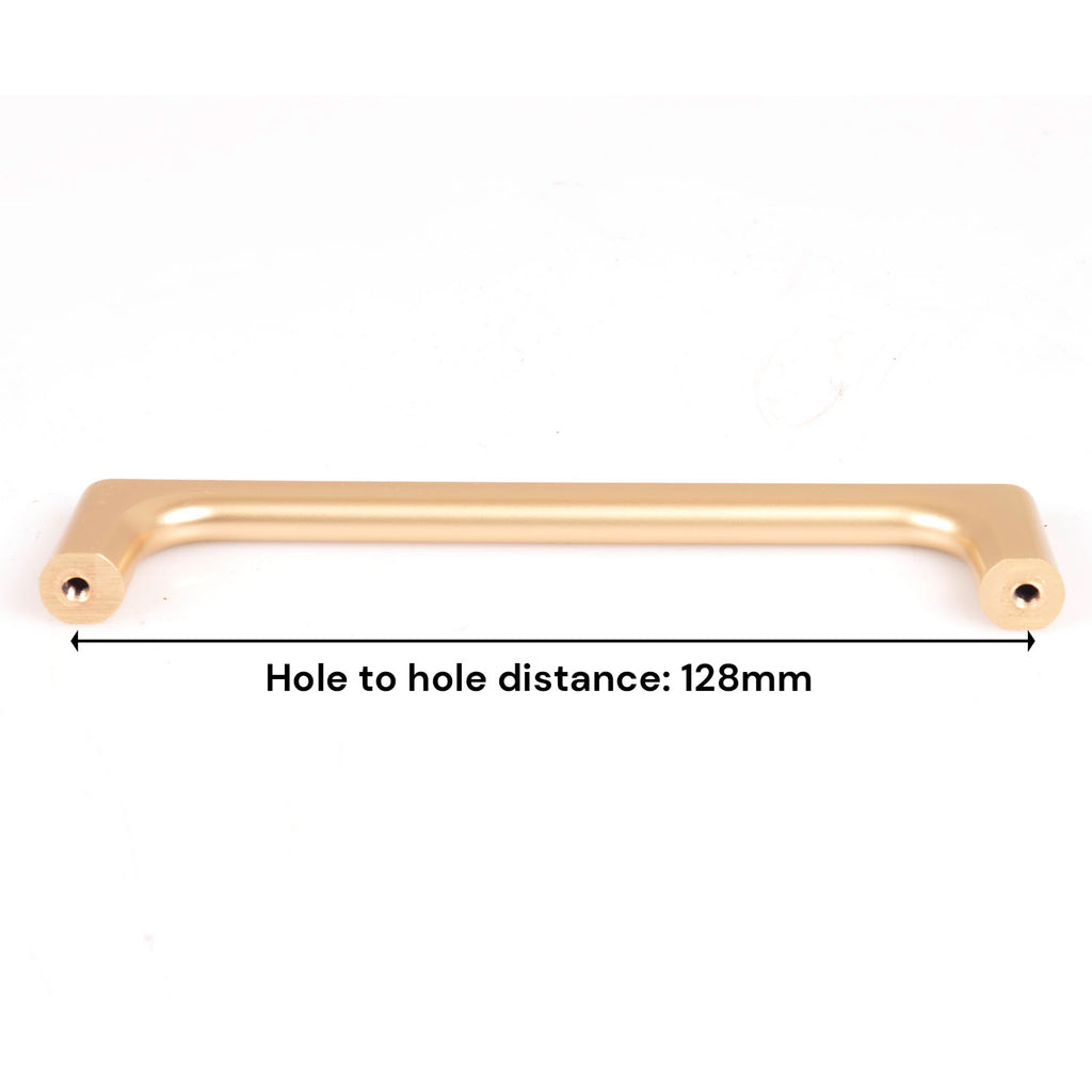 Gold Zinc Kitchen Cabinet Handles Drawer Bar Handle Pull 128mm