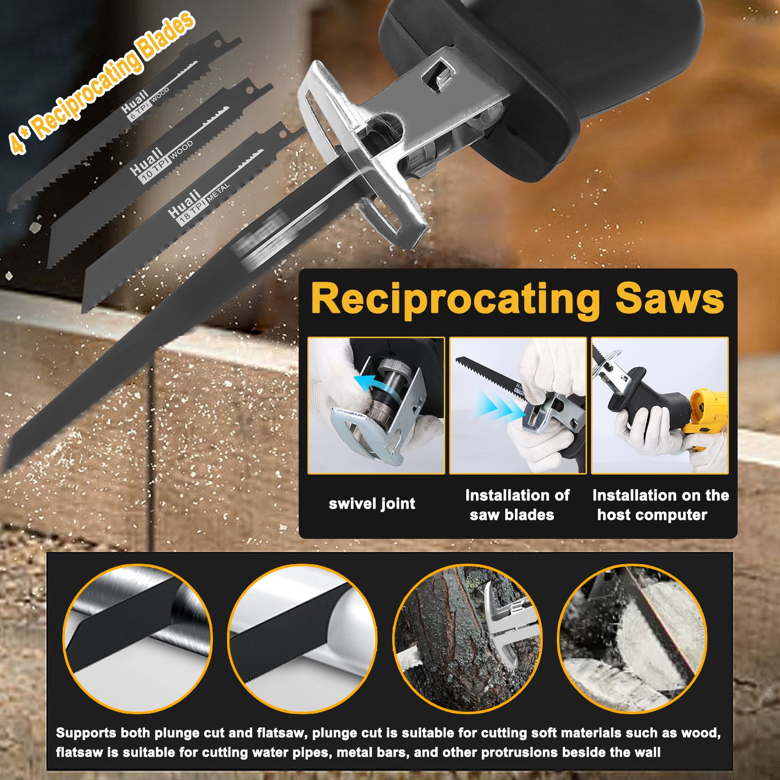 7in1 Multi-function Rechargeable Li-ion Electric Machine Set Electric Hammer Drill Chainsaw Conversion Tool Set Power Tool Kit