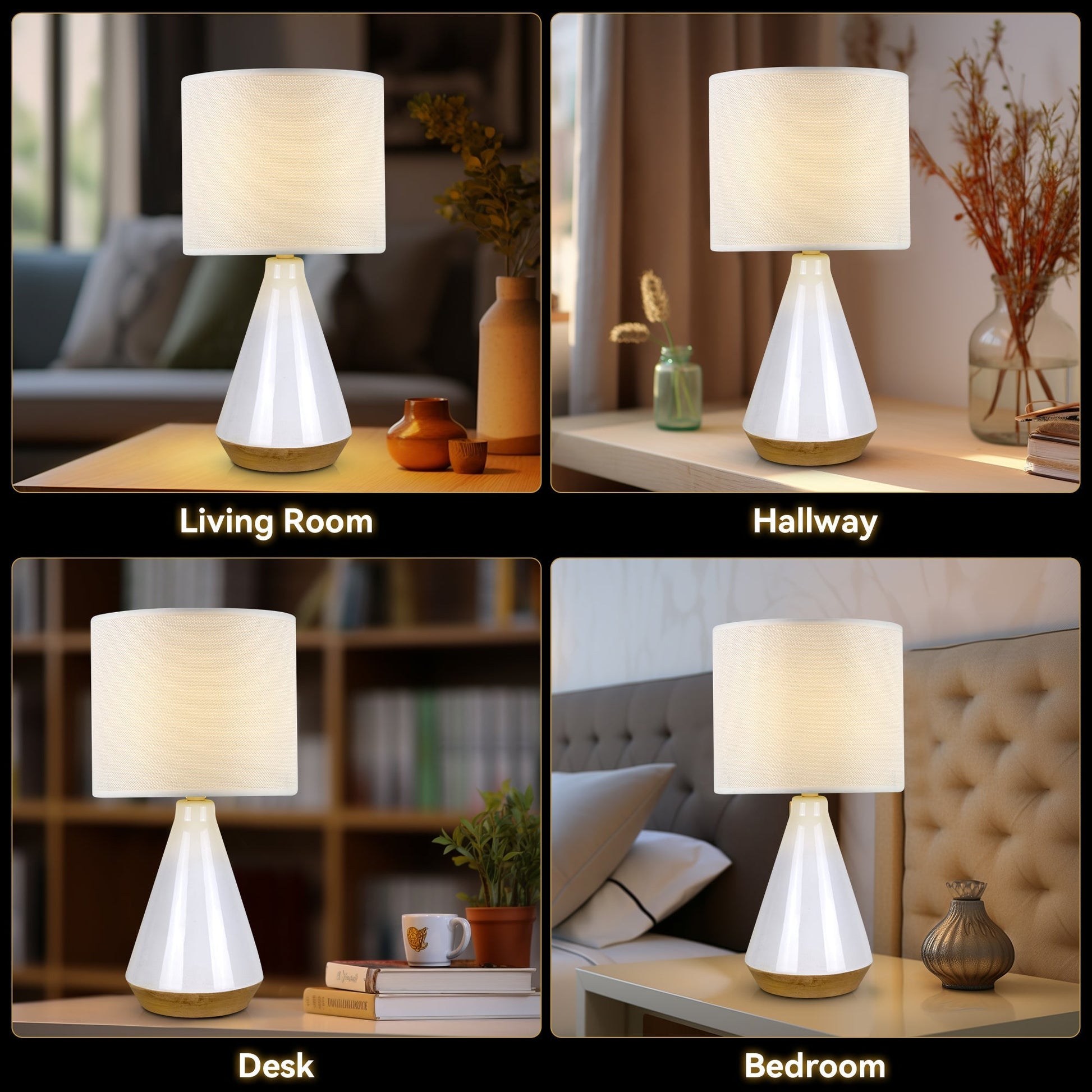 Lux Tapered Ceramic Table Lamp