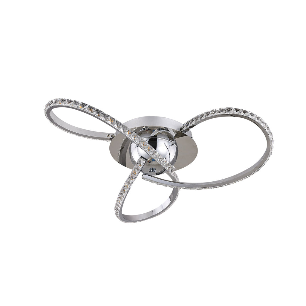 Irie Dimmable 3 Lights LED Ceiling Light - Chrome