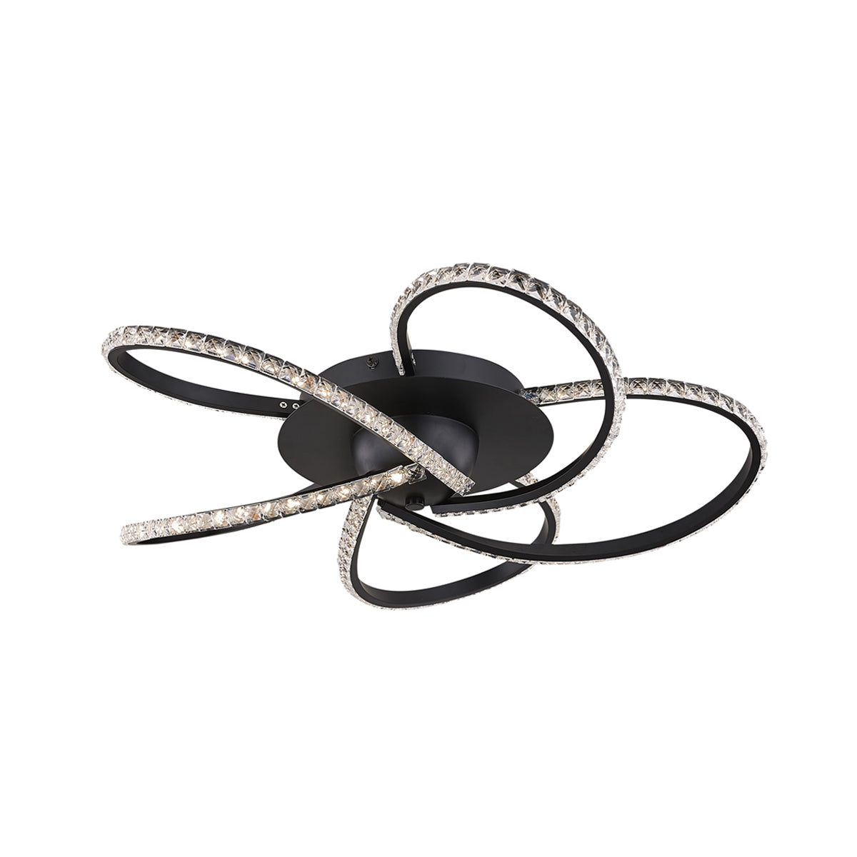 Irie Dimmable 5 Lights LED Ceiling Light - Black