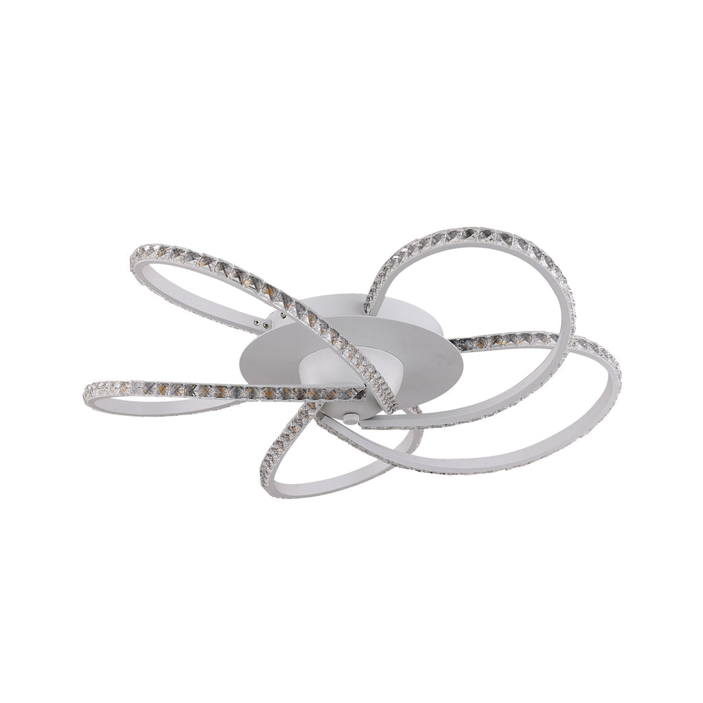 Irie Dimmable 5 Lights LED Ceiling Light - White