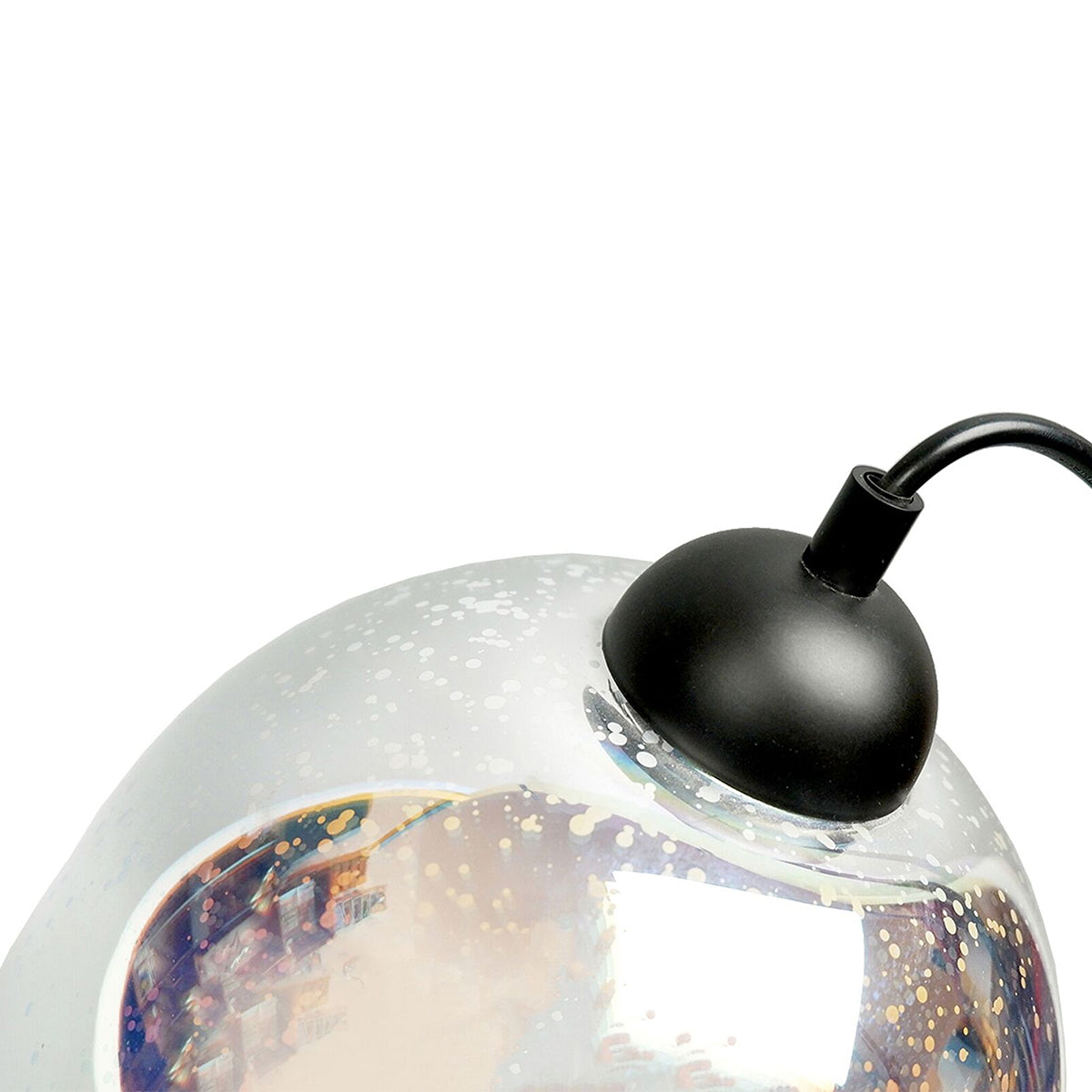 Moravian Glass Oval Pendant Light - Copper