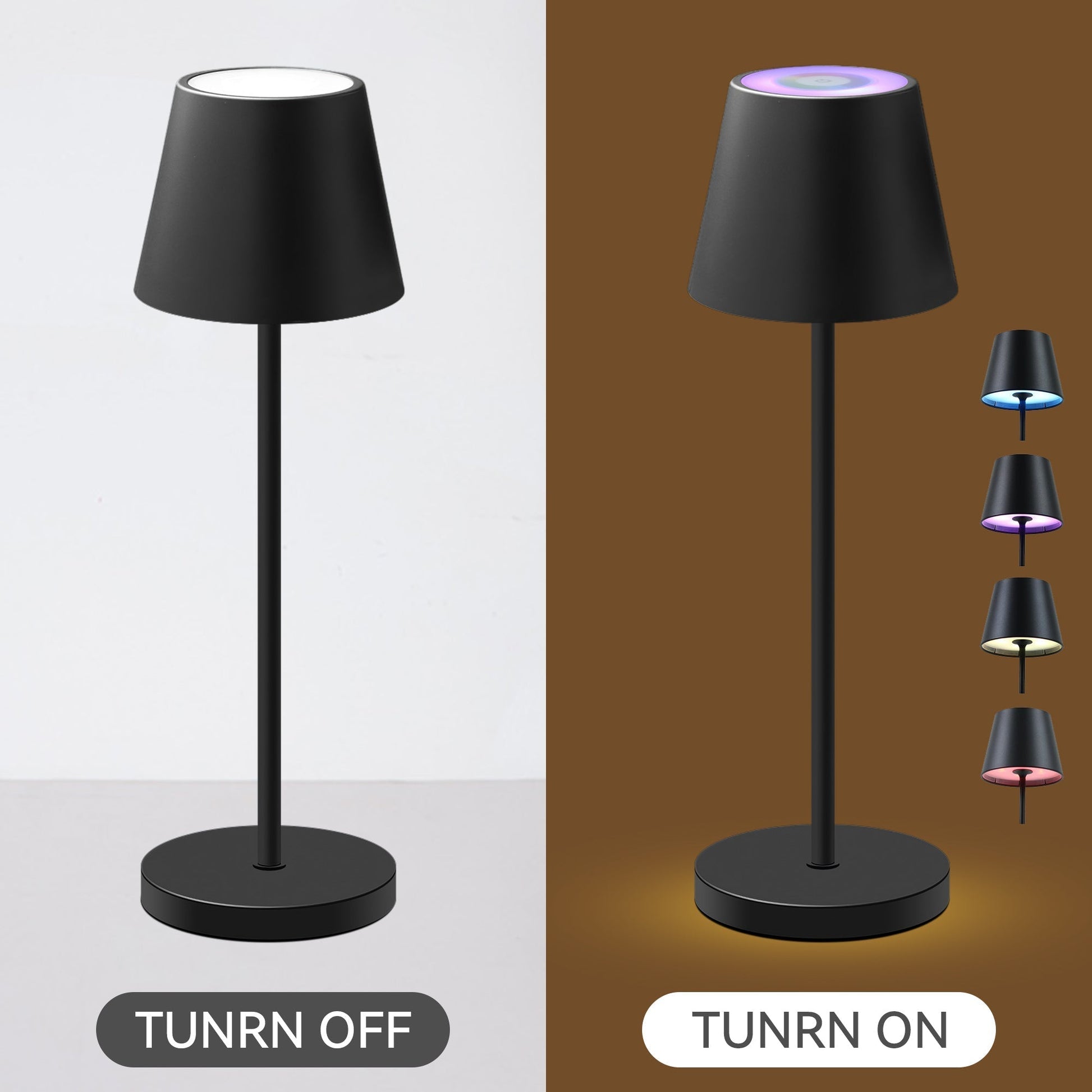 Enoki Portable RGB Table Lamp - Black