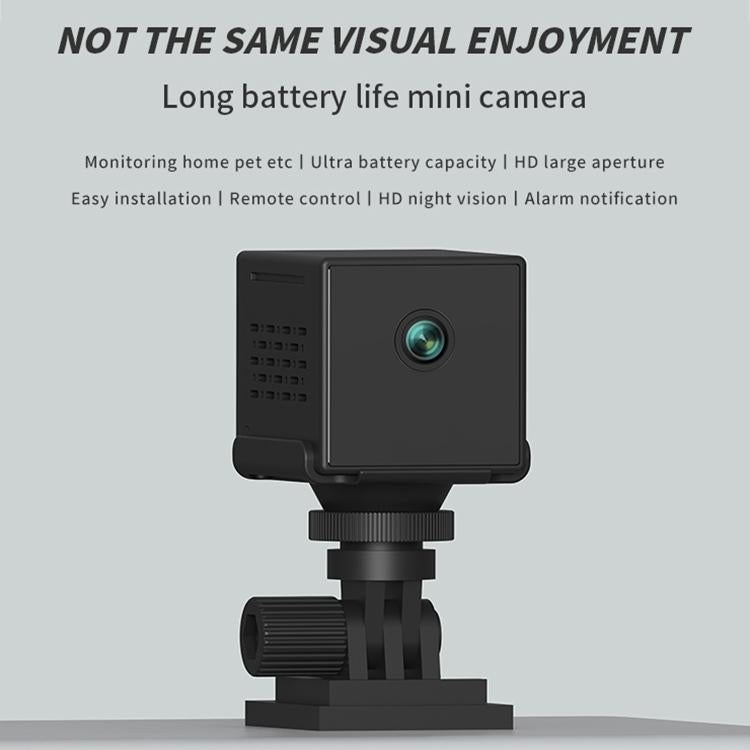 Long Battery Life Wifi Action Camera With Wide-Angle Mount - 1080P