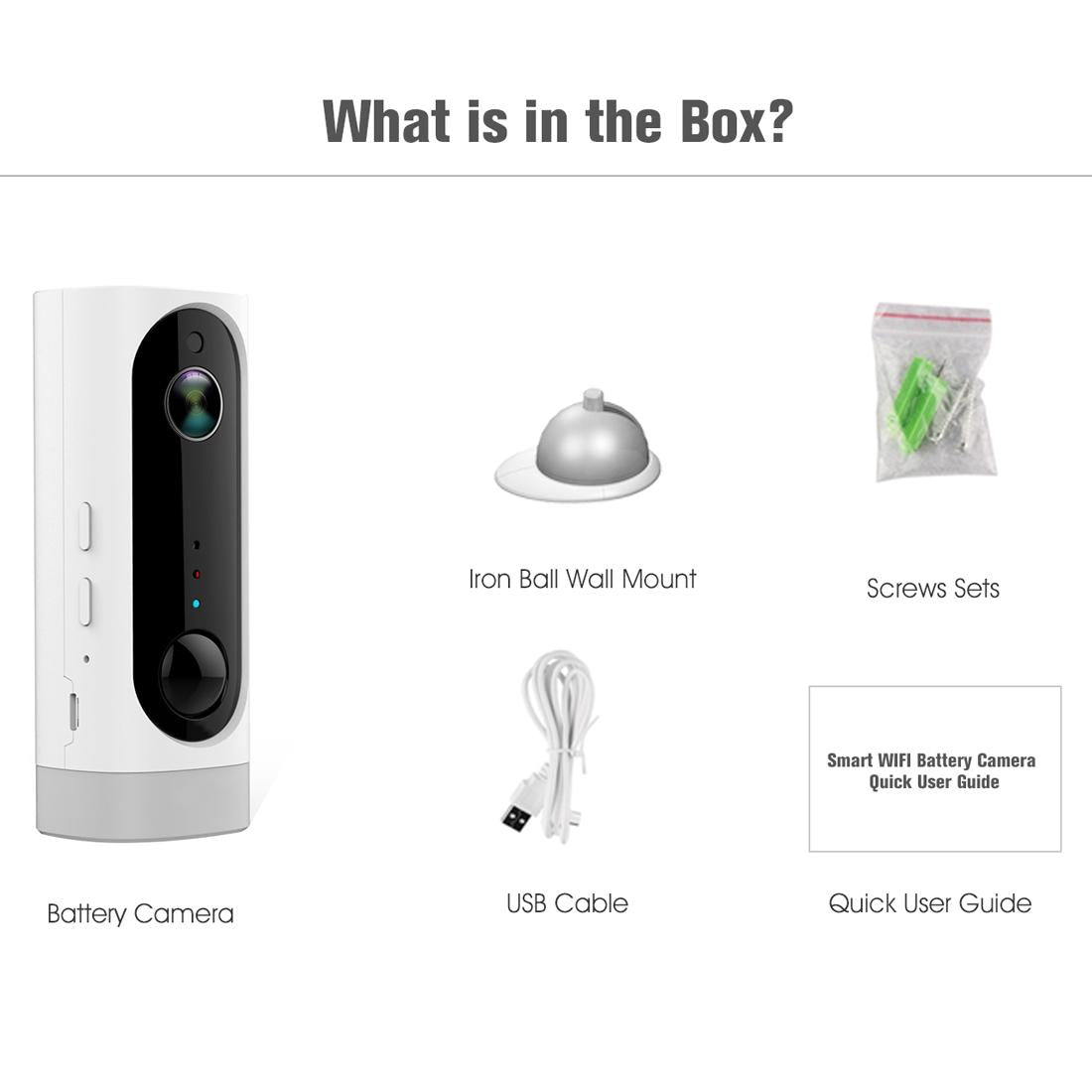 720P Wifi Camera With Night Vision Motion Detection Two-Way Audio And Rechargeable Battery