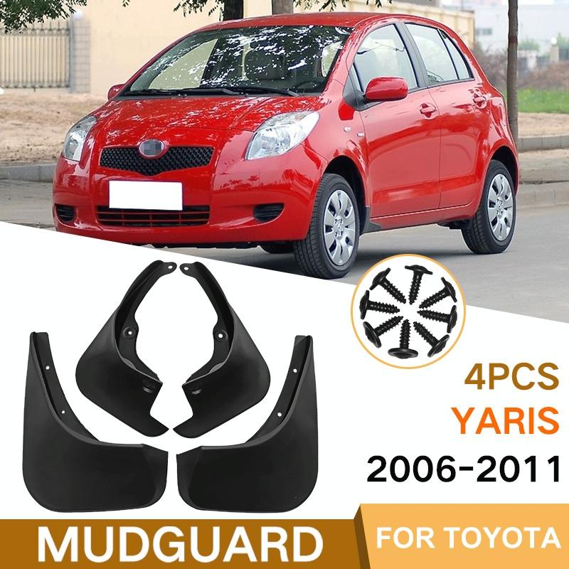 For Toyota Yaris 2006-2011 4Pcs / Set Car Auto Soft Plastic Splash Flaps Fender Guard