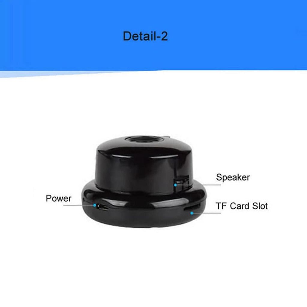 Mini Hd Wifi Ip Camera With Infrared Leds - Motion Detection Night Vision Tf Card - 64Gb Max