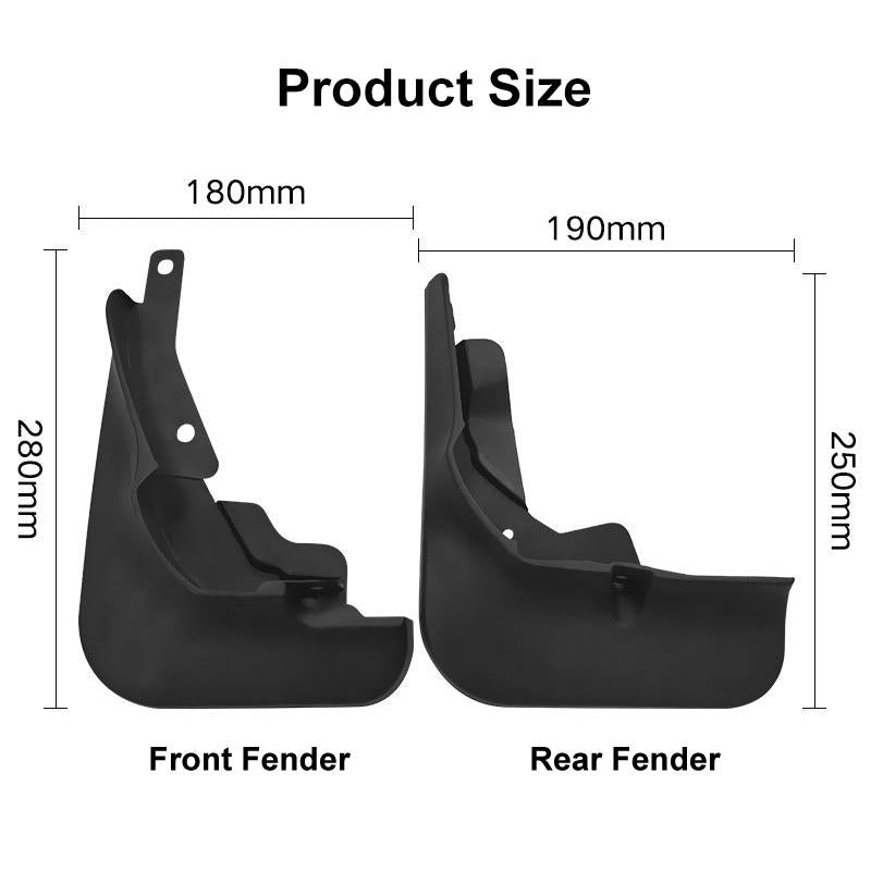 For Ford Focus St Saloon 2018-2020 4Pcs / Set Car Auto Soft Plastic Splash Flaps Fender Guard