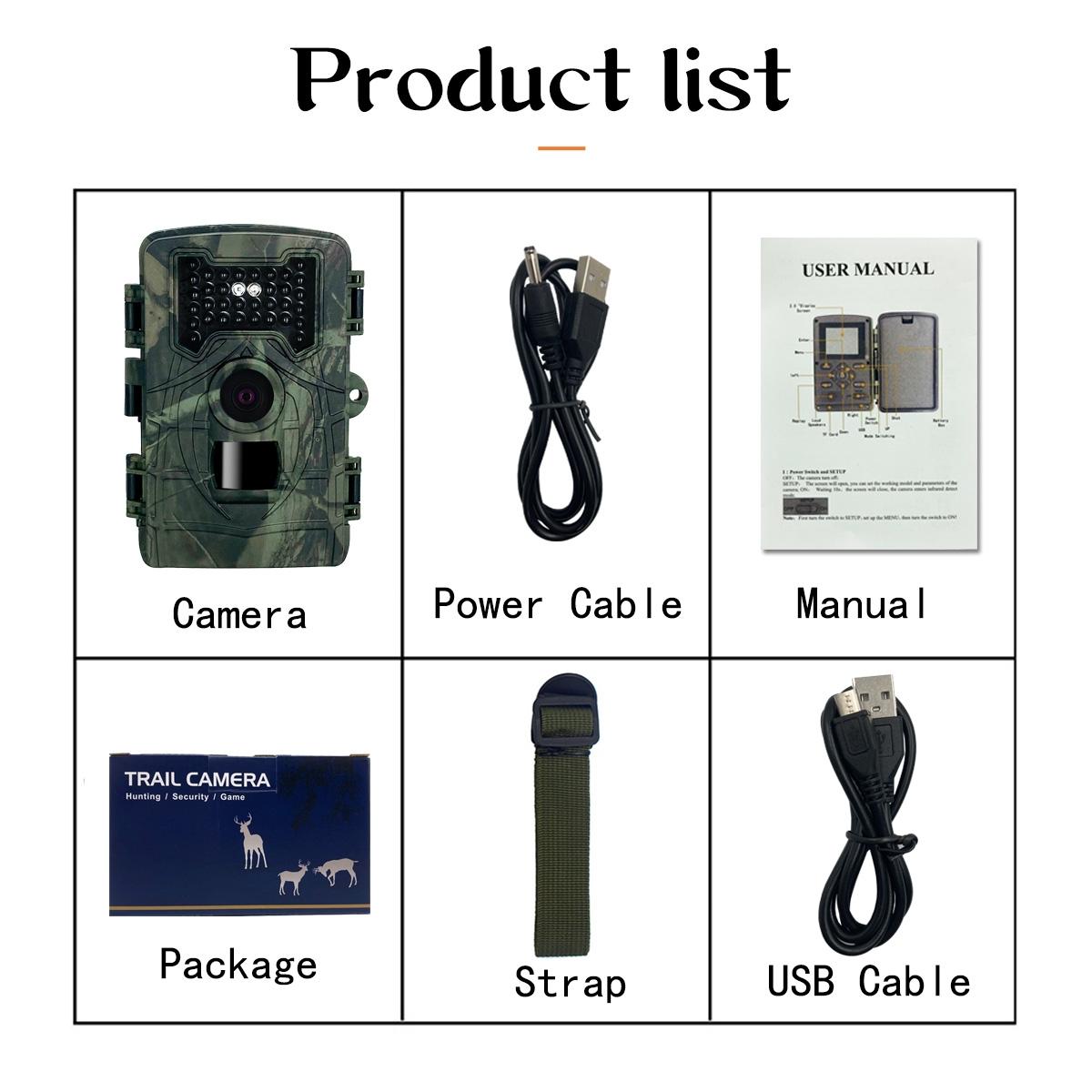 2 Lcd Infrared Night Vision Trail Camera For Wildlife Hunting
