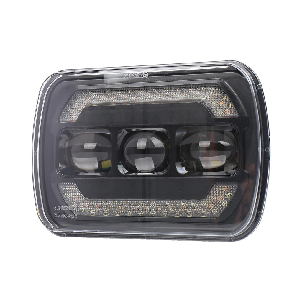 1 Pair 7 Inch Car Square Headlight Work Light