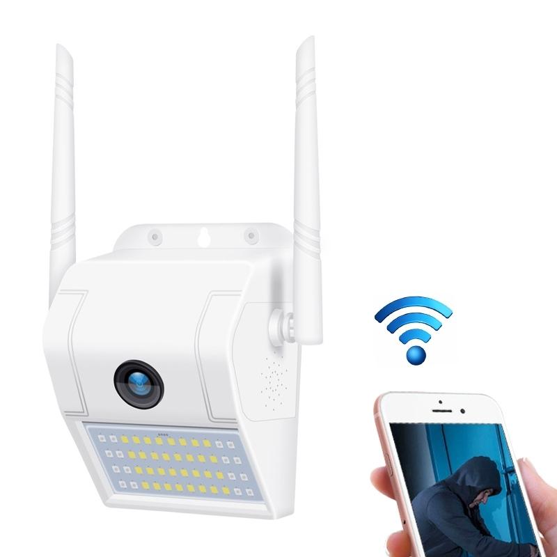 Wireless Wall Light Camera 2Mp Ip66 Waterproof Night Vision Remote Monitoring Voice Intercom Motion Detection 128Gb Memory Card