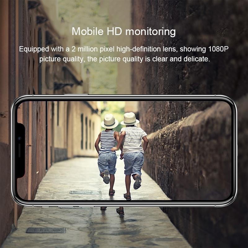 Wireless Wall Light Camera 2Mp Ip66 Waterproof Night Vision Remote Monitoring Voice Intercom Motion Detection 128Gb Memory Card