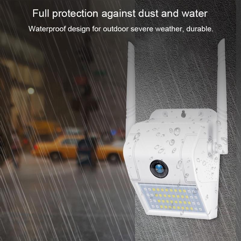 Wireless Wall Light Camera 2Mp Ip66 Waterproof Night Vision Remote Monitoring Voice Intercom Motion Detection 128Gb Memory Card