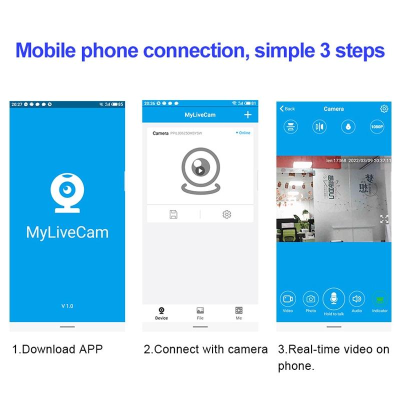 Smart Wifi Night Vision Camera With Hd Infrared Monitoring