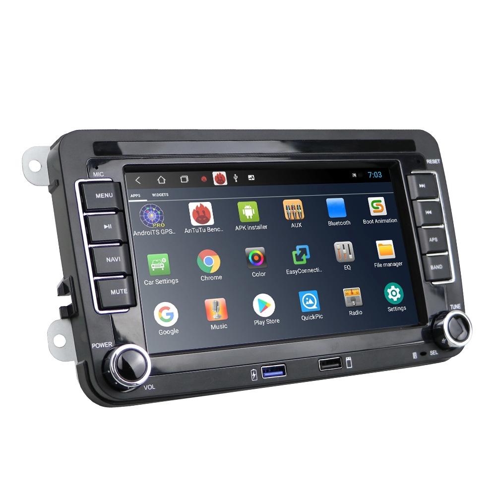 7 Inch Android Car Multimedia Player With Navigation Bluetooth Reversing Camera - Fits Volkswagen - Android 10.0 - 1 + 16G - Standard + 4Lights