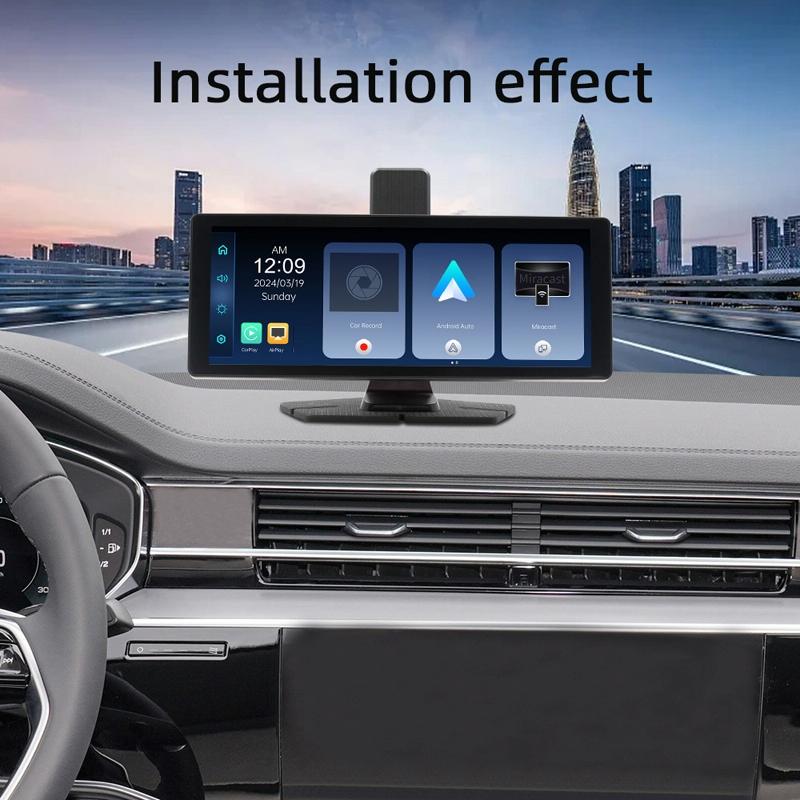 Portable Car Bluetooth Dvr Monitor - Supports Carplay / Android Auto - Display