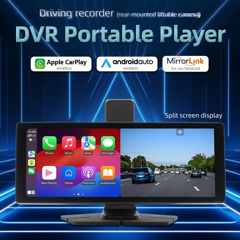 Portable Car Bluetooth Dvr Monitor - Supports Carplay / Android Auto - Display