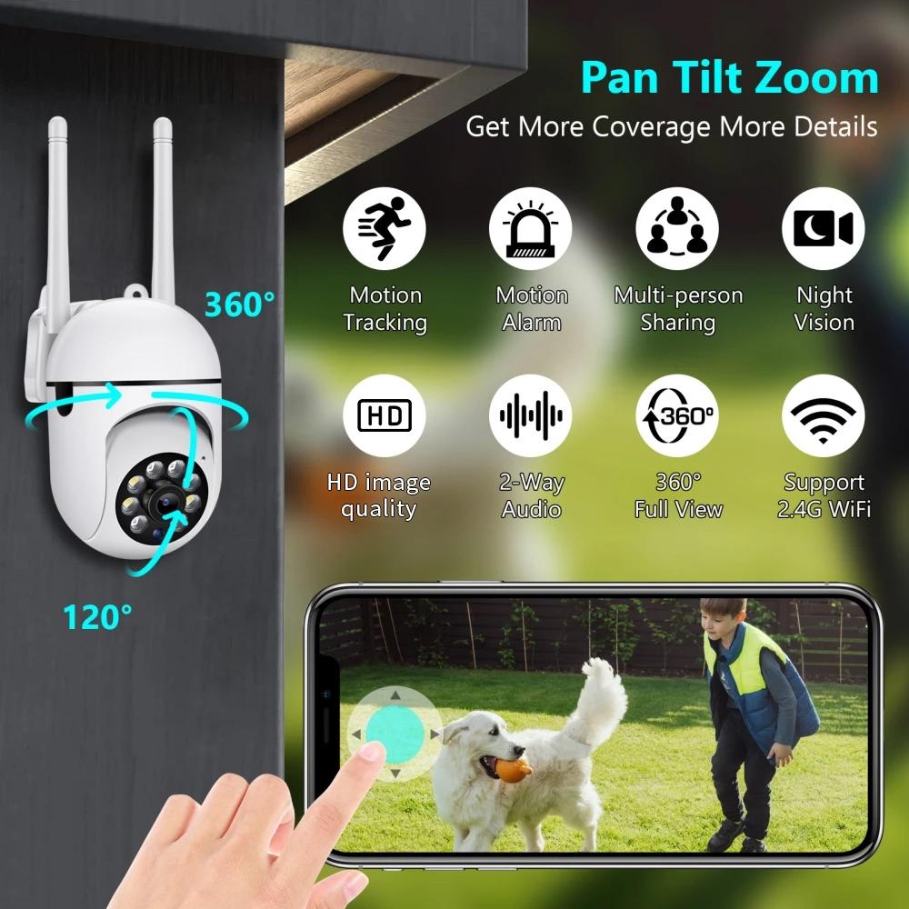 Wireless Hd Smart Camera With Night Vision & Two-Way Audio - No Memory
