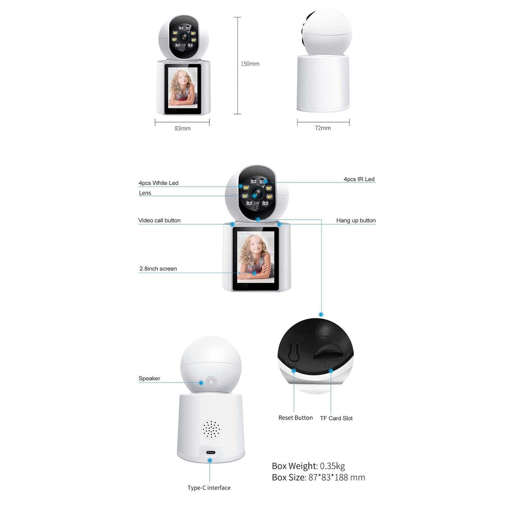 Smart Wifi Camera With Humanoid Detection And Audible Alarm