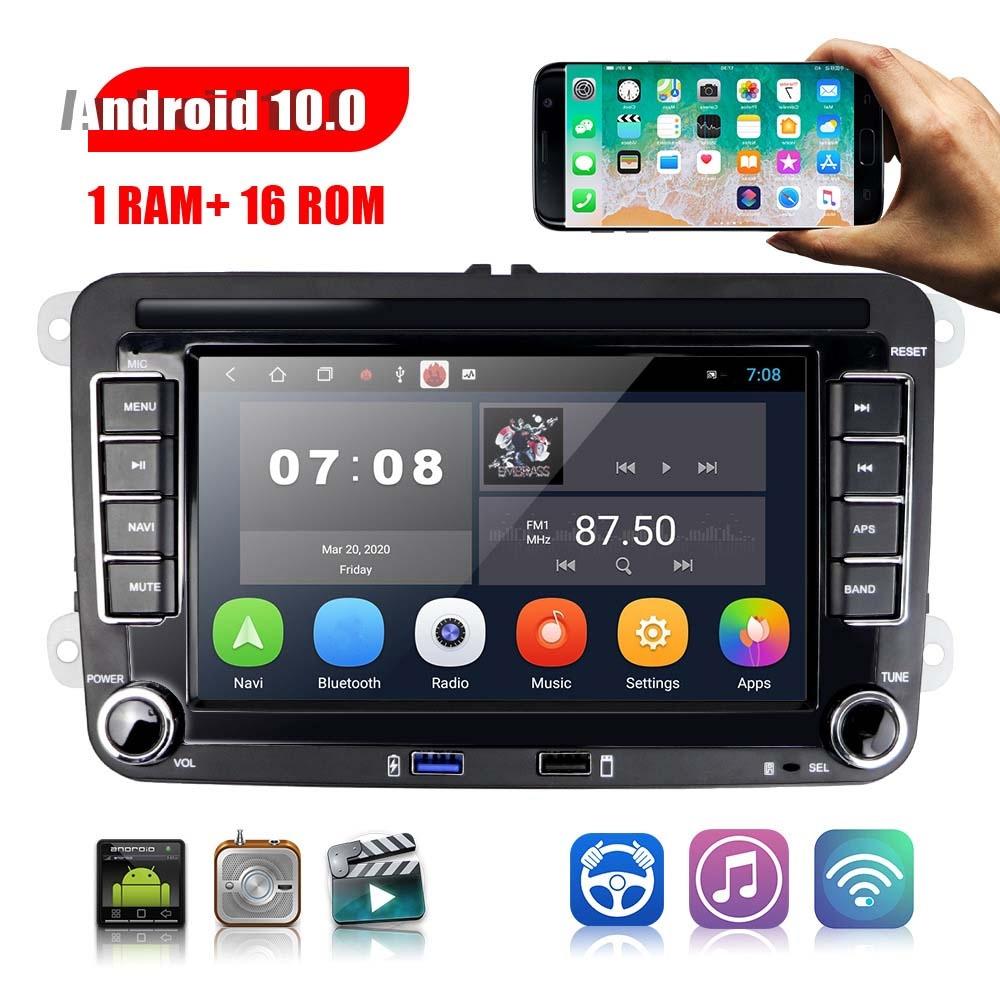 7 Inch Android Car Multimedia Player With Navigation & Bluetooth 2 + 32G - Standard + 4Lights Camera - Fits Volkswagen