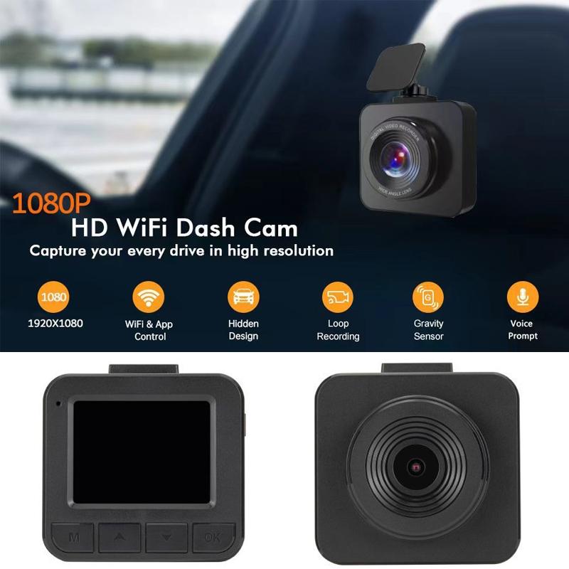 1080p Wifi Car Recorder with Hidden Hd Voice Prompt