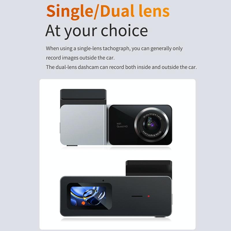 2k Night Vision Car Recorder with Wifi & Mobile App Support