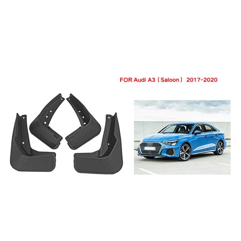 For Audi A3 Sedan 2017-2020 4Pcs / Set Car Auto Soft Plastic Splash Flaps Fender Guard