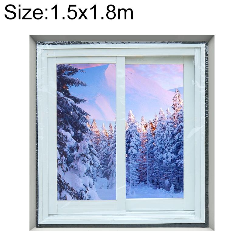 Double-layer Insulation Film for Indoor Windows - 1.5x1.8m Windproof Soundproof