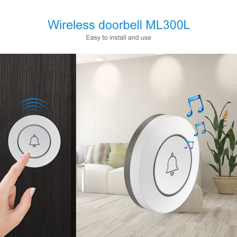 Anti-Theft Wireless Doorbell Button Alarm - Compact