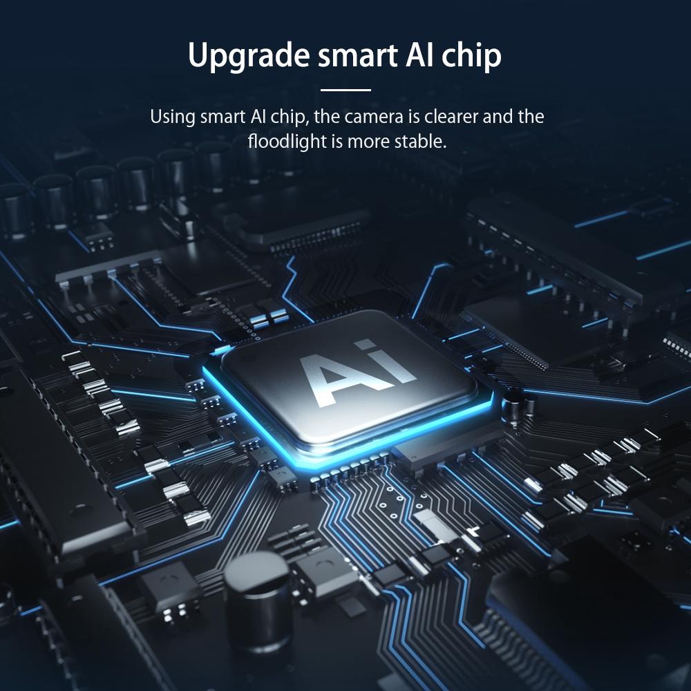 Smart Security Floodlight Camera With 4Mp Resolution Two-Way Audio And Night Vision