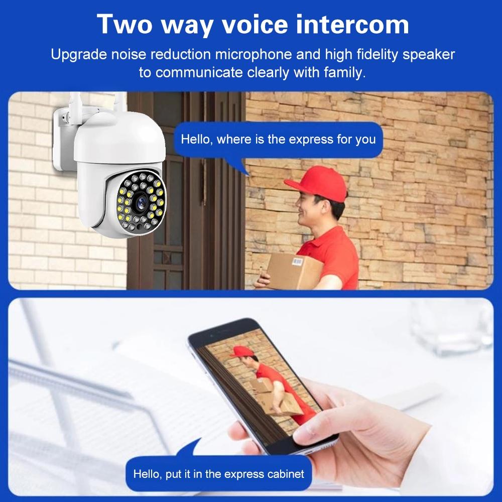 Smart Ptz Camera With 1080P Resolution And Two-Way Voice Intercom