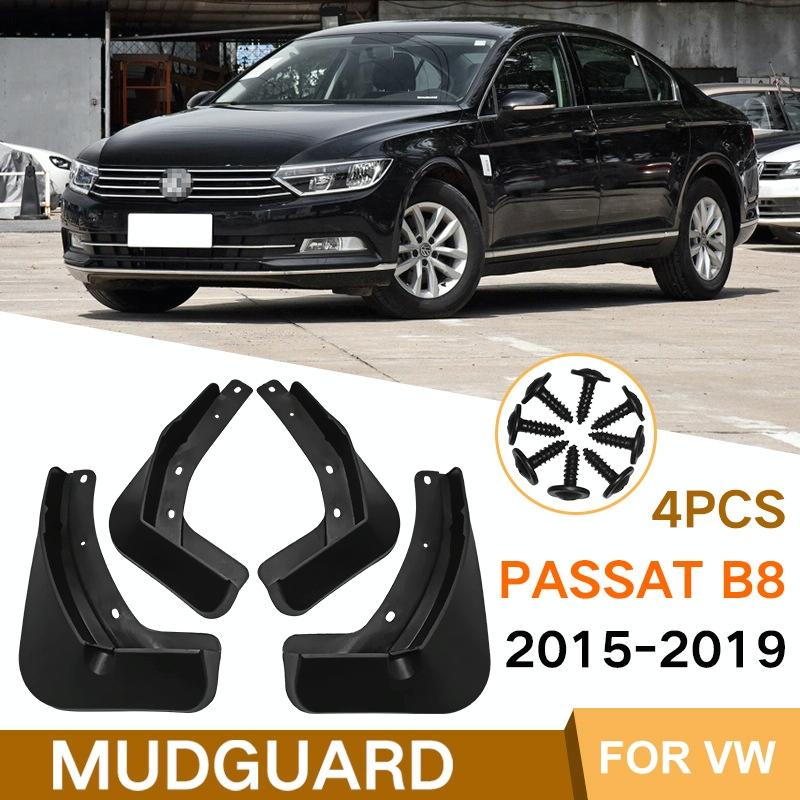 For Volkswagen Passat B8 2015-2019 4Pcs / Set Car Auto Soft Plastic Splash Flaps Fender Guard