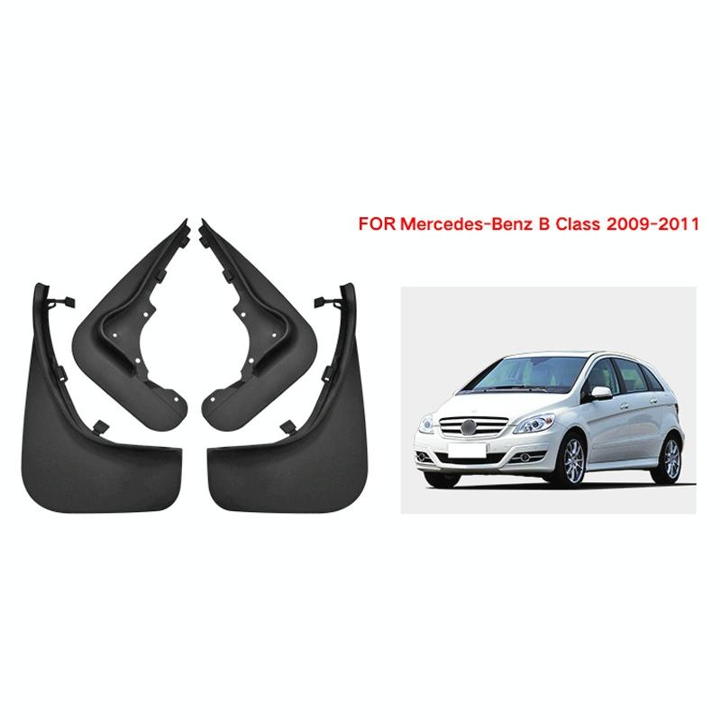 For Mercedes-Benz B200 2008-2011 4Pcs / Set Car Auto Soft Plastic Splash Flaps Fender Guard