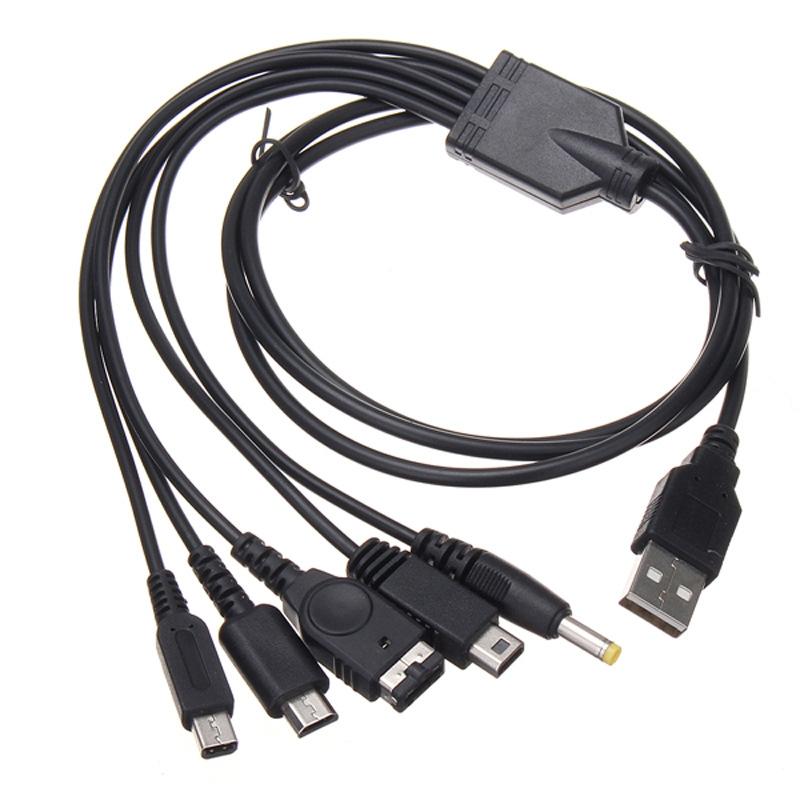 Universal 5-in-1 Usb Charger for Wii u 3ds Nds Psp