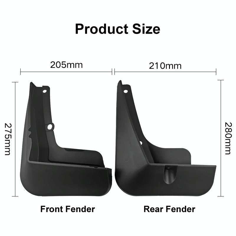 For Kia Ev6 2023 4Pcs / Set Car Auto Soft Plastic Splash Flaps Fender Guard