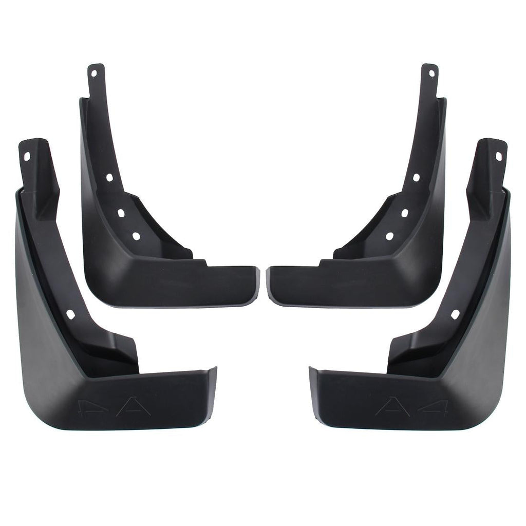 4 Pcs Car Auto Semi-Rigid Pvc Splash Flaps Fender Guard For Audi A4L 2016 Version