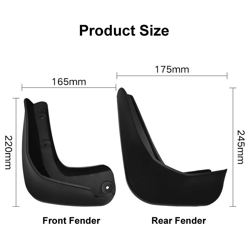 For Honda Fit / Jazz 2008-2010 4Pcs / Set Car Auto Soft Plastic Splash Flaps Fender Guard