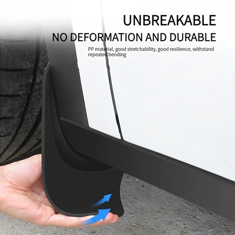 For Tesla Model 3 2024 4Pcs / Set Car Fenders Mud Flap Modification Accessories