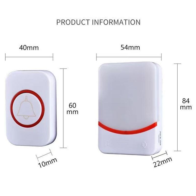 Wireless Doorbell With Remote Control And Flashing Light - Cmf1188-12